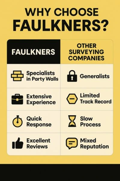 Can I Alter The Party Wall Surveyor? - A Crucial Guide From Faulkner Surveyors 4 Party Wall Mediation {bane} Faulkner Surveyors City-of-Westminster Best Surveyor Near me City-of-Westminster